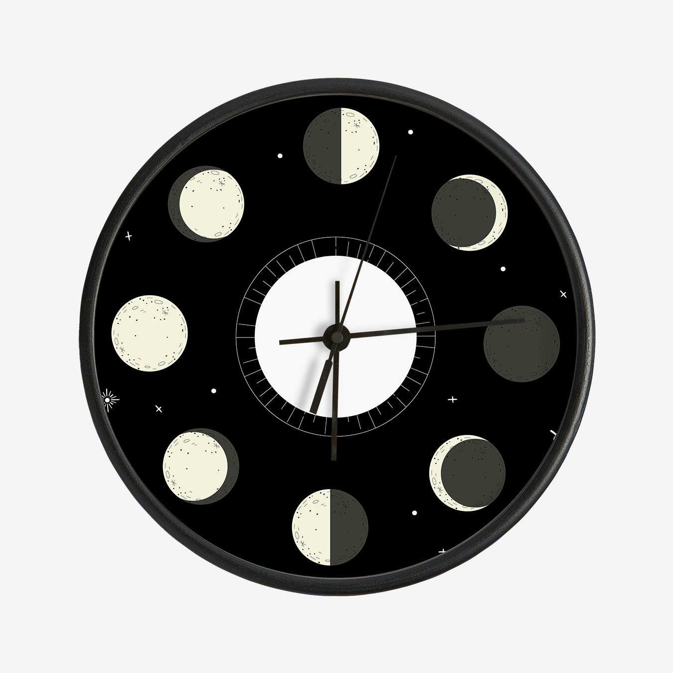 Moon Phases Clock by Mambo Fy